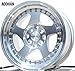 AodHan Wheels Rim AH-01 15x8 4x100/114.3 73.1CB +20 SILVER MACHINED FACE AND LIP