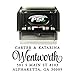 PrettySweetParty Self Inking Return Address Stamp - Custom 4 Line Personalized Address Stamp for Envelopes, Wedding Invitations, Business, Mailing Labels (Wentworth)