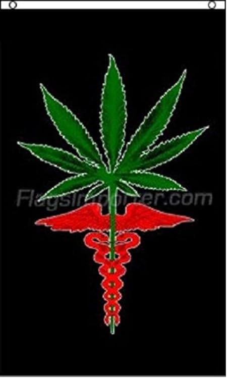 Amazon Com Medical Marijuana Flag Legalize Pot Banner Hippie