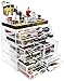Sorbus® Acrylic Cosmetic Makeup and Jewelry Storage Case Display with Gold Trim - Spacious Design - Great for Bathroom, Dresser, Vanity and Countertop (Gold Set 2)