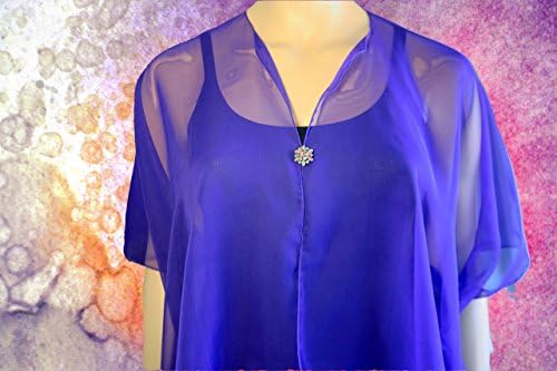 Women's Hawaiian poni lani Sheer Cover-up with Pink Pearls and Diamond Button - One Size Fits M L XL 1XL or 2XL- Made in Hawaii
