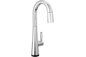 Delta Faucet Monrovia Touch Bar Faucet with Pull Down Sprayer, Chrome Bar Sink Faucet Single Hole, Wet Bar Faucets Single Hole, Prep Sink Faucet, Delta Touch2O Technology, Lumicoat Chrome 9991T-PR-DST
