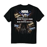 Buck Wear -- NRA Keeping good people free - NRA on left breast  Black