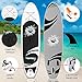 SereneLife Inflatable Stand Up Paddle Board (6 Inches Thick) with Premium SUP Accessories & Carry Bag | Wide Stance, Bottom Fin for Paddling, Surf Control, Non-Slip Deck | Youth & Adult Standing Boat