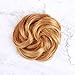 Bella Hair 100% Human Hair Scrunchie Bun Up Do Hair Pieces Wavy Curly or Messy Ponytail Extensions (#27 Strawberry Blonde/Light Butterscotch Blonde)thumb 4