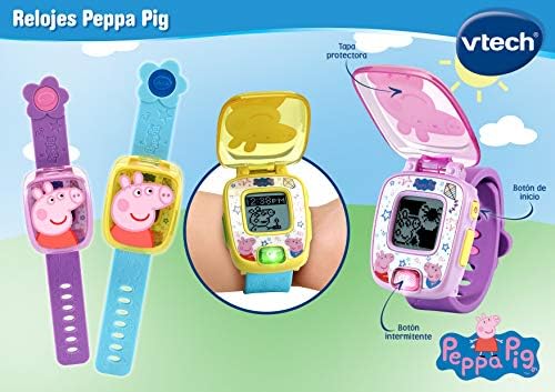 - Peppa Pig Juguete Reloj, 3 a 6 años, Color Morado, único (80-526022)