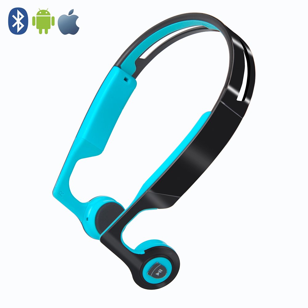 Bone Conduction Headphones,Wireless Headphones Bluetooth 4.2 Stereo Open Eardrum Headphones Waterproof for Sports Driving Running Driving,Sweatproof Waterproof