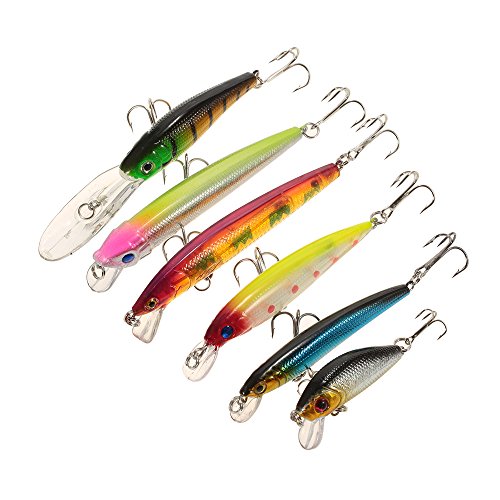 Lixada 43pcs Leurres De Pêche Kit Artificielle Appâts Kit Pêche Accessoires