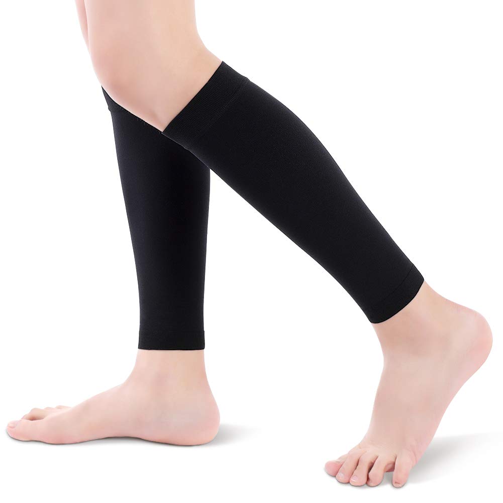 Compression Calf Sleeves, Compression Stockings with Medical Gradient Compression, 20-30mmHg Footless Calf Compression Socks for Shin Splint, Varicose Vein, Edema, Women & Men