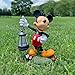 BACKYARD GLORY Disney Mickey Mouse Solar LED Lighted Lantern Everyday Outdoor Garden Statue, 12 inches Tall, Officially Licensed Disney Product
