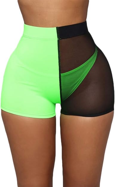 womens high waisted booty shorts