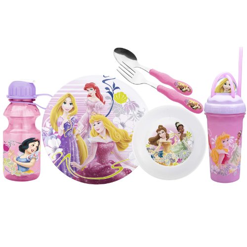 Zak! Designs Mealtime Set, Plate, Bowl, Tumbler, Water Bottl