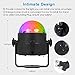 Syntus Party Lights 2.5m Power Cord Disco Ball 7 Colors LED Strobe Lights Sound Activated DJ lights with Remote Control UL Listed Plug, Best for Festival, Celebration, Christmas Party, Bar, Gift