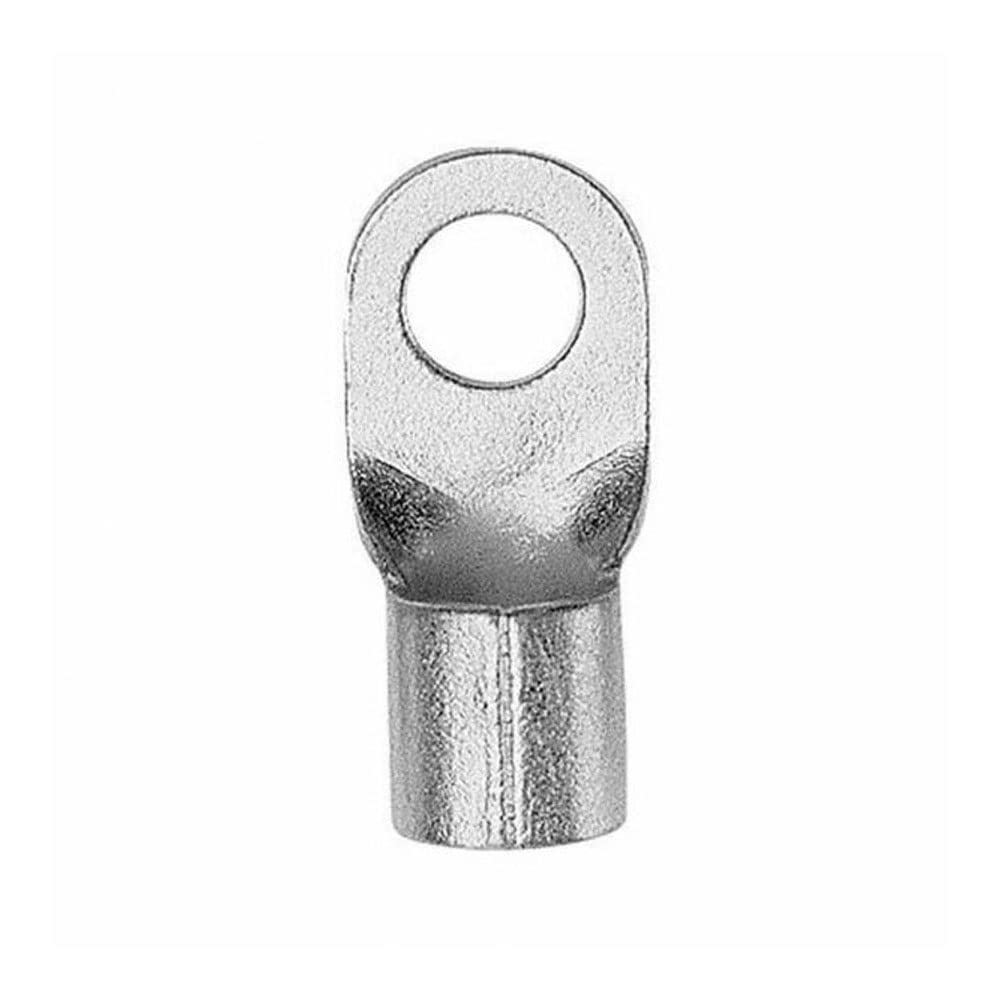 ERKO Professional Non-Insulated Ring Cable Lugs for M6 Screws and Wire Size 16 mm² 100 pieces, Manufactured in Accordance with DIN 46234 Standard