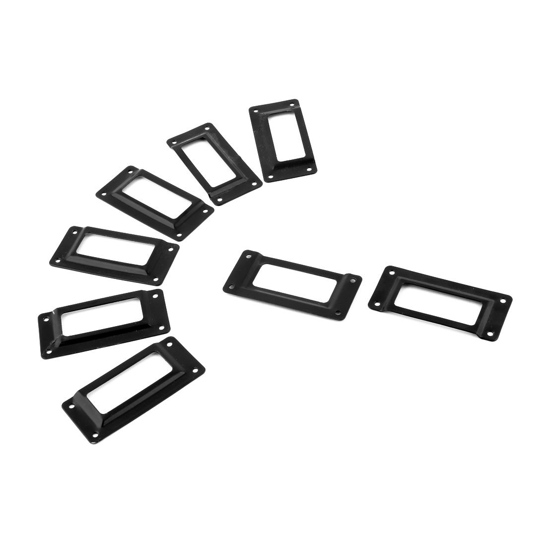 Sourcingmap Metal Office Library Tag Frame Drawer Box Case Label Card Holder 8pcs Black