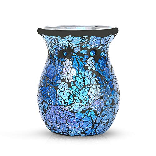 image for Sumworld Mosaic Oil Burner/Essential Oil Burner/Tealights Mosaic Wax M