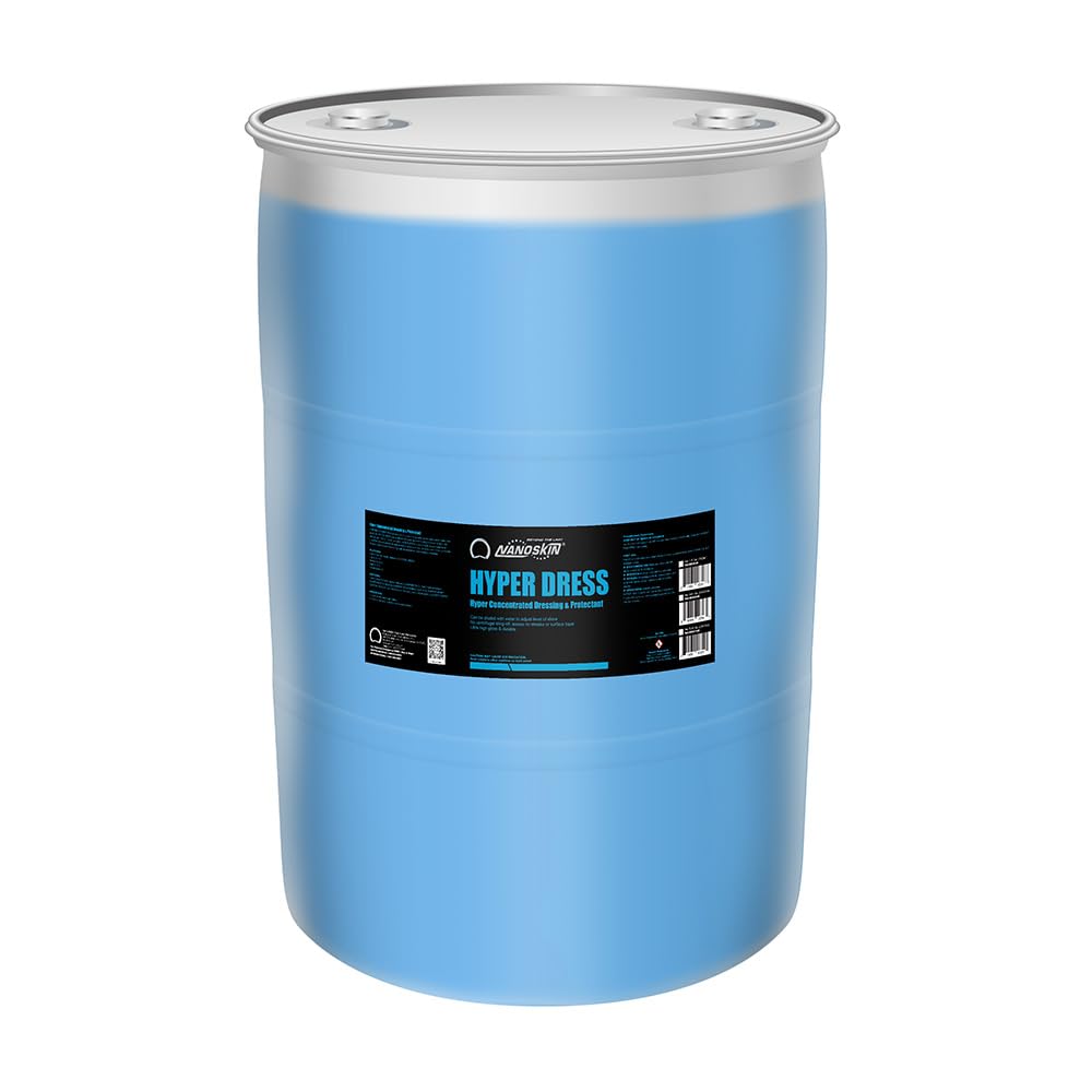 Nanoskin Hyper Dress Hyper Concentrated Dressing 55 Gallons | Works on Vinyl, Rubber, Plastic, Tires and Trim for Cars, Trucks, Motorcycles, RVs & More | Sprayable Dressing for Car Detailing