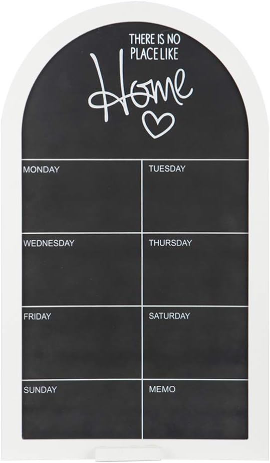 TheJD Blackboard Monthly Planner Vintage Framed Chalkboard Decorative Chalk Board for Rustic Wedding Signs, Kitchen Pantry & Wall Decor_002