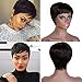 AISI HAIR Pixie Cut Wig Human Hair Short Brazilian Wigs Black 100% Virgin Human Hair Wigs For Women Short Wig Human Hair Glueless Full Wigs Natural Color