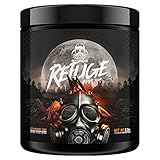 Refuge Recovery & Sleep Aid â€“ Night Time Stress Reliever & Sleep Aid, Cortisol Reducing Adaptogen Supplement With Vitamin D, Magnesium, Zinc, HCl, Ashwagandha, Strawberry Kiwi, 179g