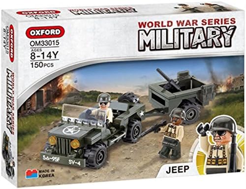 Oxford Blocks OM33015 JEEP MILITARY World War Series Building Block Set