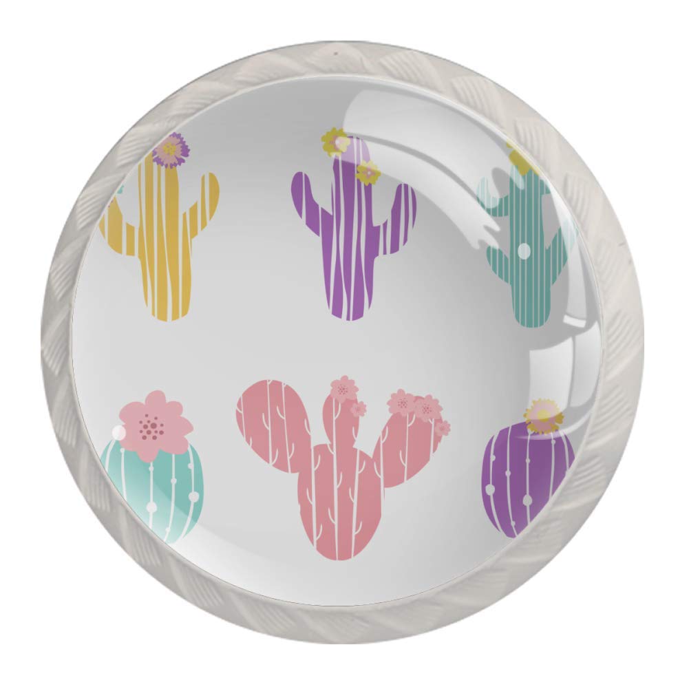 Nachttischknäufe, Cartoon-Kaktus, elegante Griffe aus Kunststoff, für