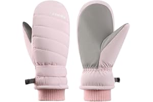 Eohak Winter Ski Mittens for Women Men - Warm Waterproof Snow Mittens for Cold Weather