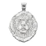 925 Sterling Silver Leo Zodiac Sign Charm King Lion Pendant