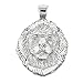 925 Sterling Silver Leo Zodiac Sign Charm King Lion Pendant