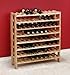 Seville Classics 40-Bottle Birchwood Wine Rack