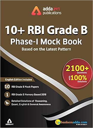 RBI Grade 'B' Phase I Mock Papers Practice Book