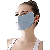 YUANST UV Face Mask, Sun Protection Face Mask, Sun Masks for Women, Ice Silk Cooling Breathable Face Cover, Washable Reusable
