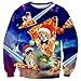 RAISEVERN Unisex 3d Print Ugly Christmas Pullover Sweater Jumper Various Design