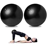 AOAVE 2 Pack Pilates Balls, Mini Yoga Exercise Balls, 9 Inch Small Activity Ball for Pilates, Yoga, Core Training and Physical Therapy, Improves Balance