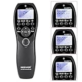 Neewer 320ft/100m LCD Display Shutter Release Wireless Timer Remote Control 2.4G 32CH Transmitter Receiver for Sony a900 a850 a400 a77 a33 a37, Konica Minolta DIMAGE a2 a1 7i 5 3 DYNAX 7D and More