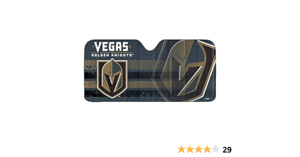 Amazon Com Fanmats Nhl Vegas Golden Knights Car Sun Shade 27 5 In X 58 In Sports Outdoors