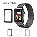 Apple Watch Tempered Glass 42mm Series 3 Anti Bubble Watch Screen Protector Scratch Free Metal Frame Full Coverage Apple Watch Accessories - Black