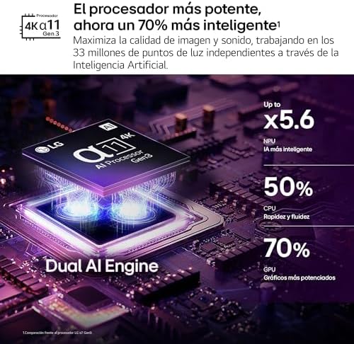 OLED48C64LA - Smart TV OLED EVO AI 48" 4K sem reflexos 98,9%, 2026