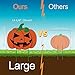 Pawliss Halloween Decorations Outdoor Cute, Extra Large 8ct Pumpkins Skeleton and Ghost Yard Signs with Stakes, Kids Friendly Trick or Treat Party Decor, Corrugated Plastic Fall Decorations Outside