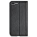 iPhone 8 Plus Case, iPhone 7 Plus Case Ultra Thin Flip Cover Case Dual Window View Stand Feature Genuine Leather Phone Case for Apple iPhone 7 Plus/ 8Plus by Make mate (Black)