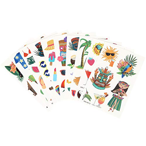 5 Hawaiian+Temporary+Tropical+Decoration+Supplies