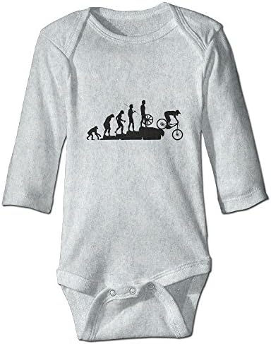 Lovely Baby Newborn Custom Interesting Mountain Bike Downhill CarBaby Bodysuit Long Sleeve Bodysuit Baby Onesie For 6-24 Months