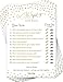 He Said She Said (50 Pack) - Bridal Shower Games - Wedding Shower Games - Wedding Games - Bachelorette Party Games - Gold