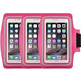 Racer Sport Gym Armband CaseHigh Shop with Scratch-Resistant Dual Arm-Size Slots and Key Holder for Cellphones Under 5.8 Inch iPod MP3 Player
