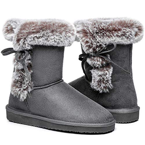 Womens-Classic-Fur-Snow-Boots-Short-Winter-Boots-Lined-Warm-Lace-up-Anti-Slip-for-Outdoor