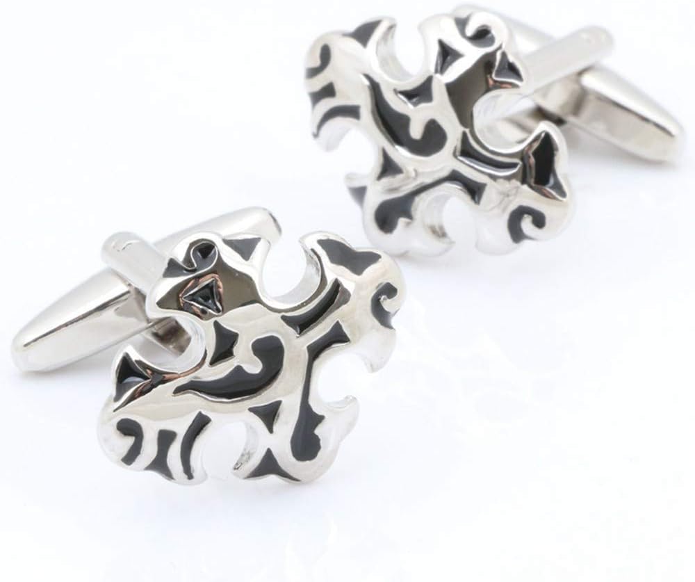 WYLCDGEOO Men'S Gold Jewelry Square Design Men'S Wedding Business Shirt Cufflinks