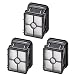 KEEPOW 3 Pack Replacement Filters for Bissell 1866 Crosswave Vacuum Cleaner 1785 Series primary