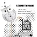 NJCHARMS Owl Statue Decor, Small Crafted Buho Figurines for Home Decor Accents, Living Room Bedroom Office Decoration, Buhos Bookself TV Stand Decor - White