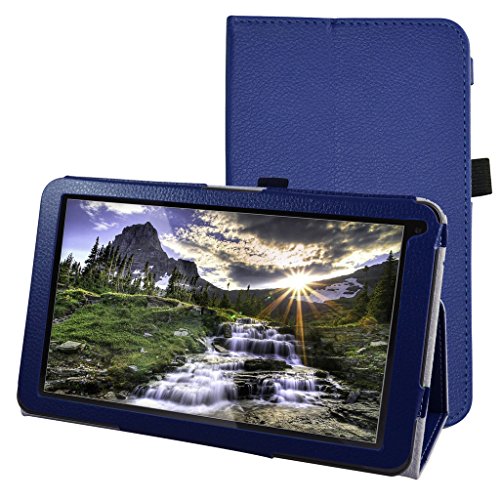 All-New Kindle E-Reader (8th Generation 2016) Case,Mama Mouth Vertical Viewing Stand PU Leather Cover with Auto Wake/Sleep for Amazon All-New Kindle (6" Display, 8th Gen 2016 Release),Dark Blue
