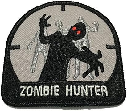 Zombie Hunter Patch Swat Applique Embroidered Sew velcro